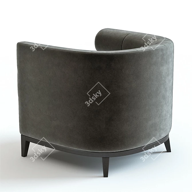 Giovani Armchair: Elegant 3D Model 3D model image 3