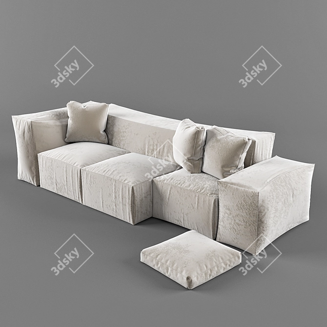 Modern Vray & Corona Sofa 3D model image 2