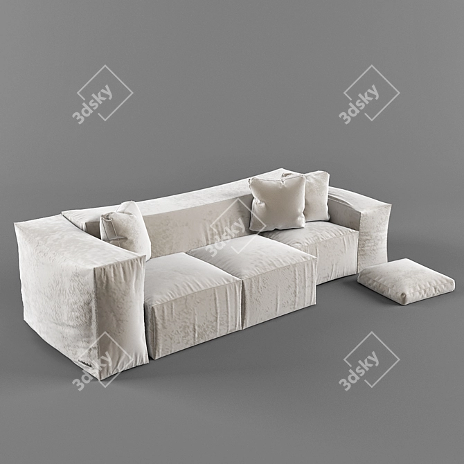 Modern Vray & Corona Sofa 3D model image 3