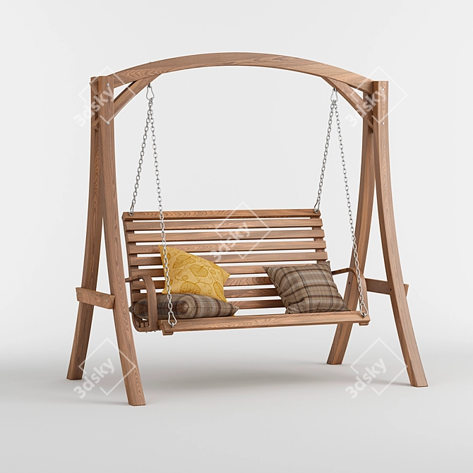 Marlette Outdoor Garden Swing 3D model image 1