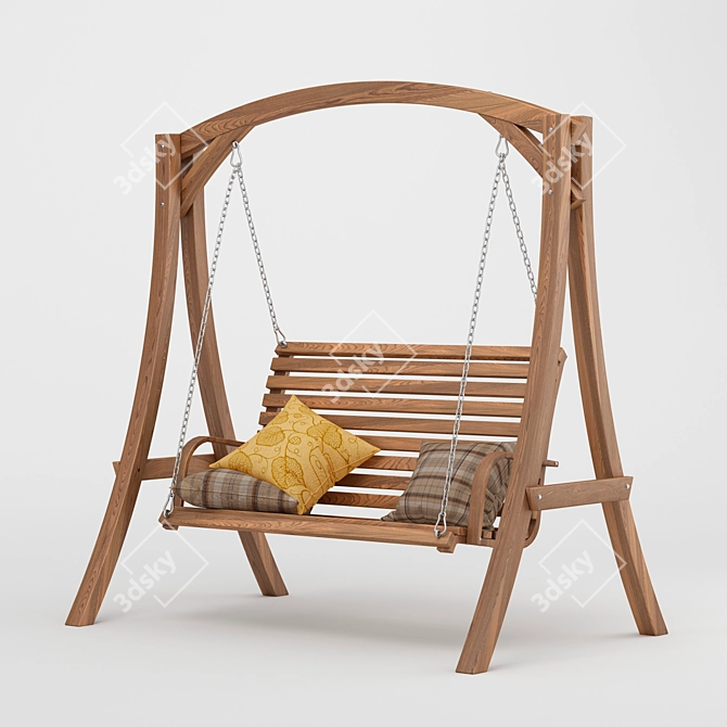 Marlette Outdoor Garden Swing 3D model image 5