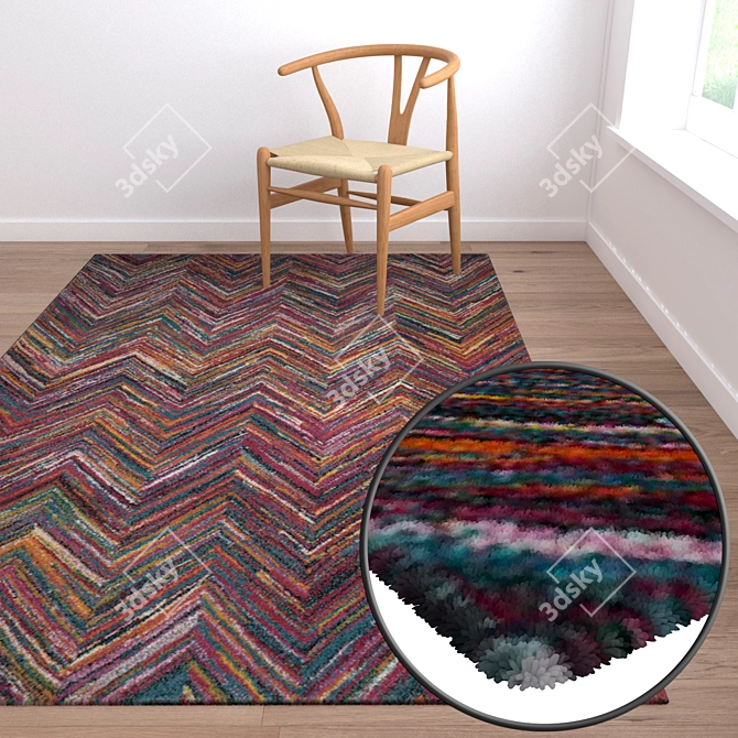 Luxury Carpets Set 3D model image 2