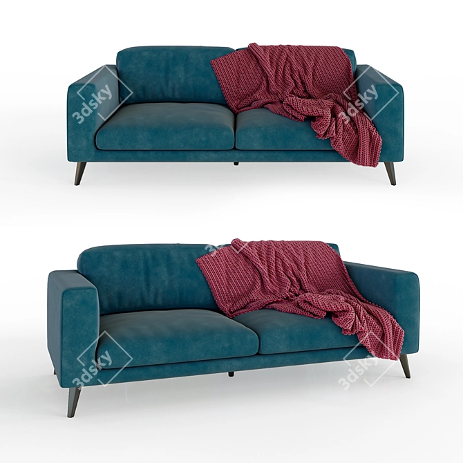 Modern Tor Sofa Set 3D model image 1