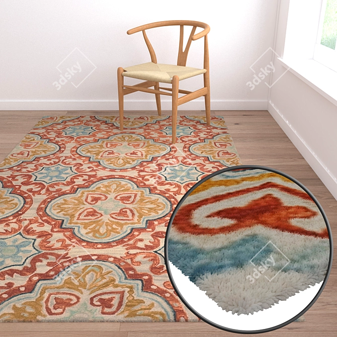 Luxury Carpet Set 3D model image 2