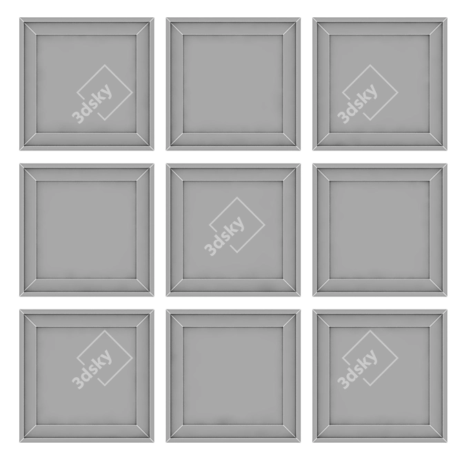 9-Piece Photography Shot Frame Collection 3D model image 3