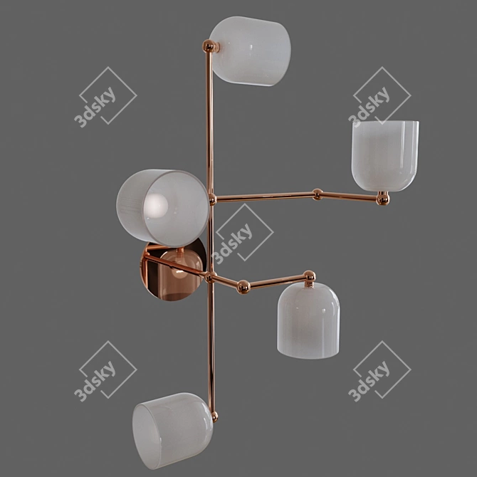 Sleek Sconces Illuminate Spaces 3D model image 1