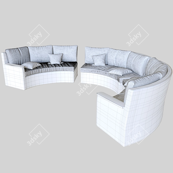 Garden Oasis Sofa 3D model image 2