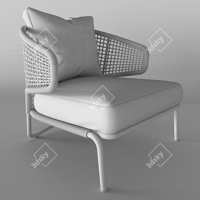 Luxury Aston Cord Sofa: Perfect for Close Ups 3D model image 3