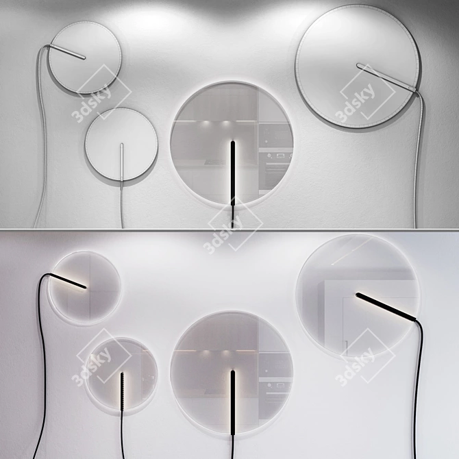 Luminous Aura: Vibia Guise Wall Lights 3D model image 3