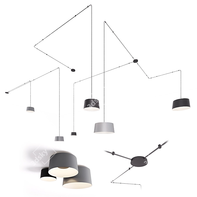 VIBIA TUBE: Versatile Illumination System 3D model image 1