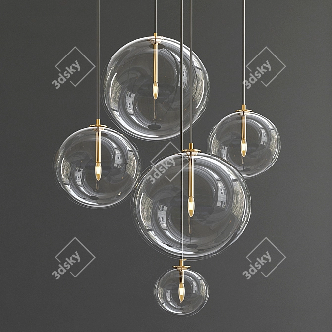 Exclusive Chandelier Collection: Elegant Lighting for Every Space 3D model image 2