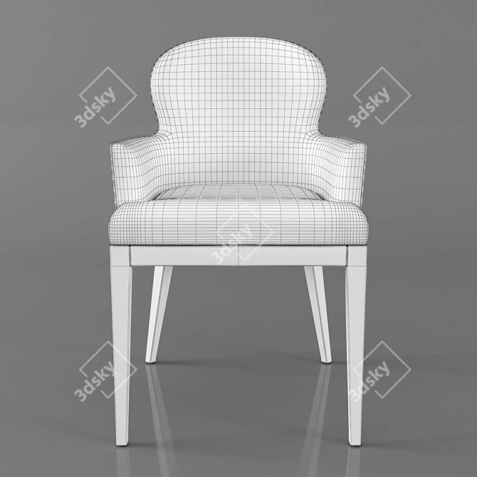 Bolgheri Collection: Sammarco Dining Chair 3D model image 3