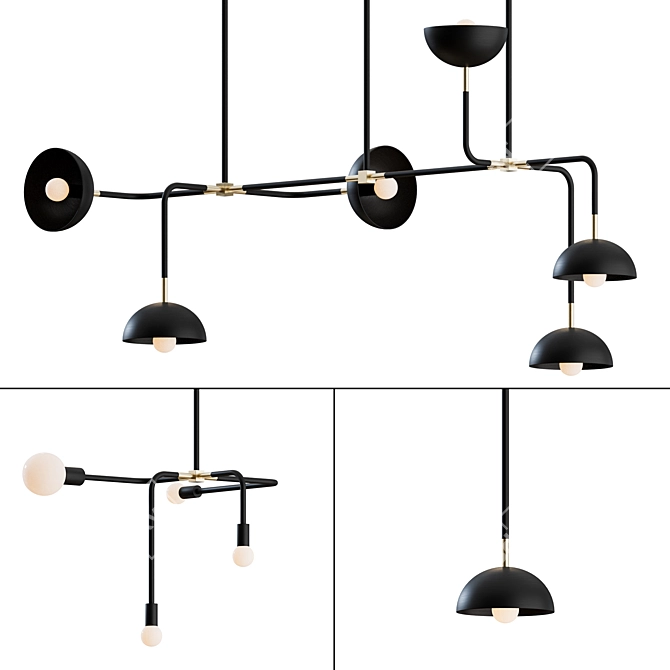 Minimalist Beaubien Lighting Collection 3D model image 1