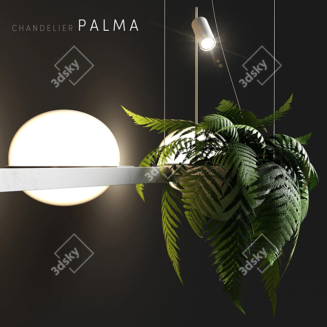 Vibia Palma 3736 Pendant Light: Modern Elegance for Any Space 3D model image 2