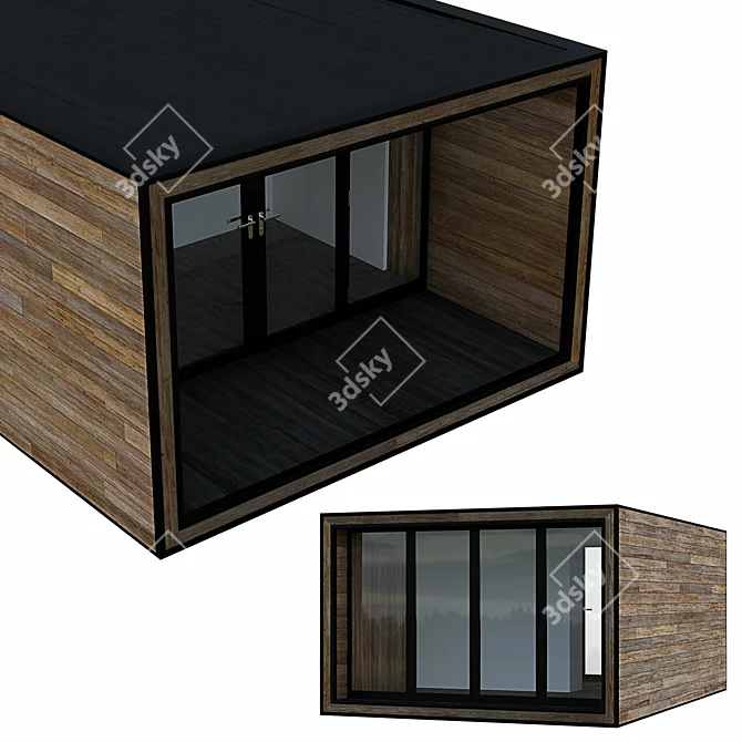 Portable Home: 6000x4000x2600 Exterior Size 3D model image 2