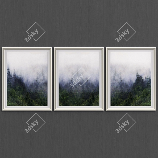 Contemporary Forest Art Collection 3D model image 1