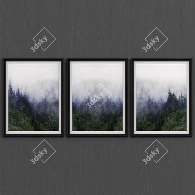 Contemporary Forest Art Collection 3D model image 2
