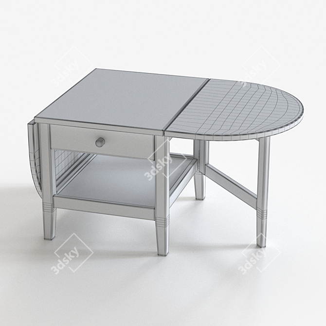 ARKELSTORP Black Coffee Table 3D model image 2