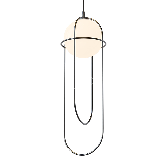 Sleek Pendant Lamp: Lampatron ASCENT 3D model image 1