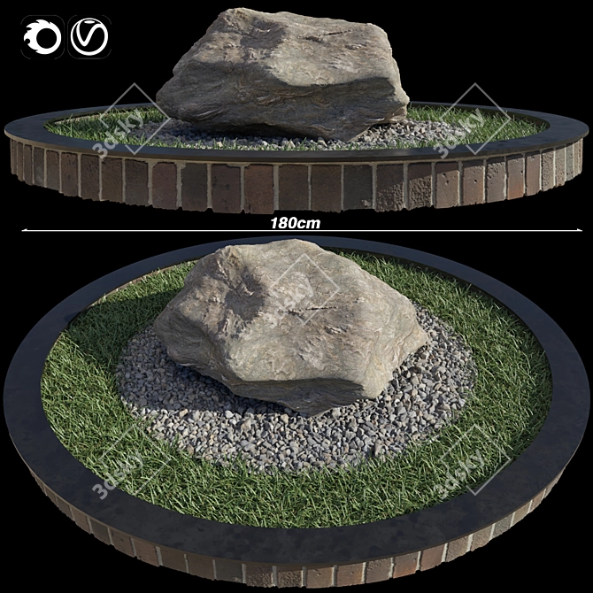 Elegant Garden Decor Solution 3D model image 1