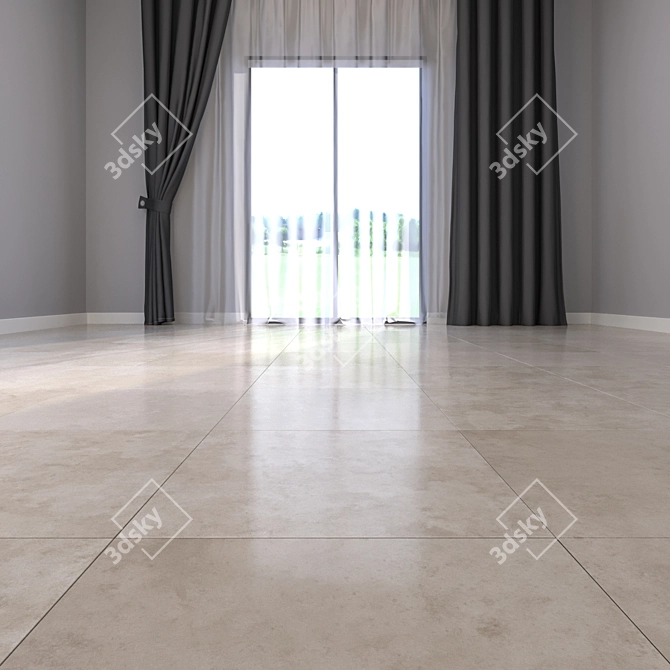 Deluxe Marble Floor Tiles 3D model image 2