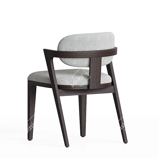 Elegant Adam Court Upholstered Chair 3D model image 2