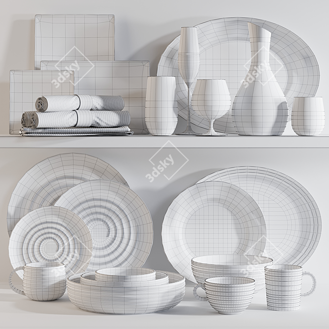 Kitchen Essentials Bundle 3D model image 3