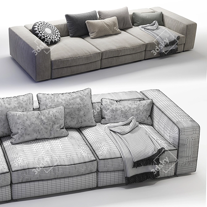 Stylish Lema SNAP Sofa 3D model image 2