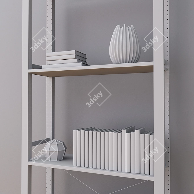 Versatile IVAR IKEA Shelves 3D model image 3