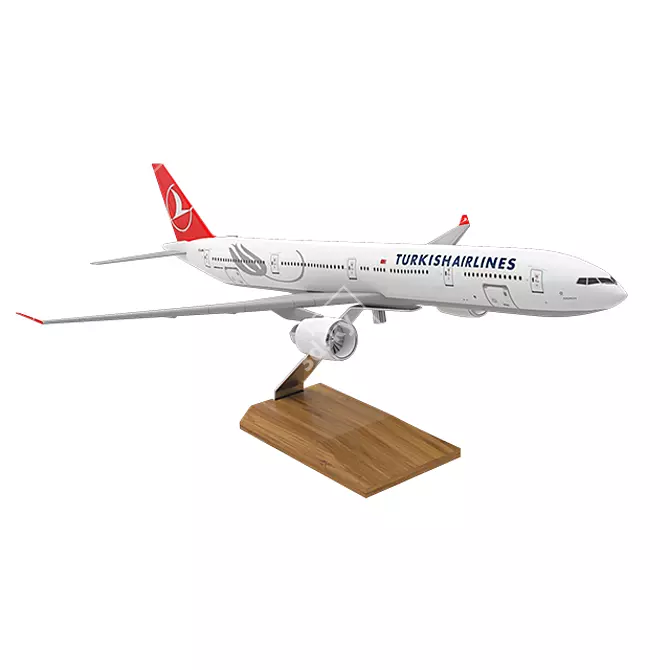 Boeing 777 Poly Desktop Model 3D model image 2