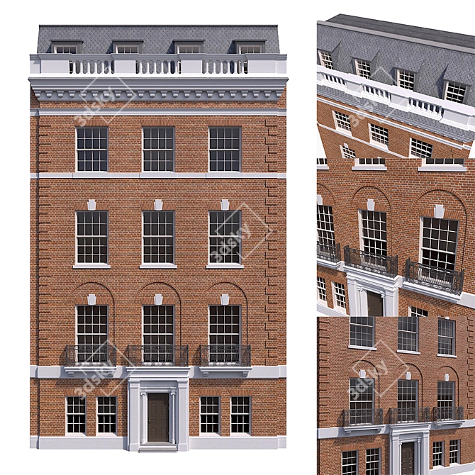 Modern Manhattan Building 3D model image 1