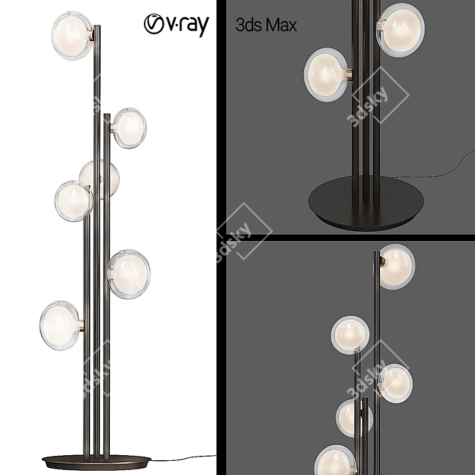 Tooy Nabila LED Floor Lamp 3D model image 1