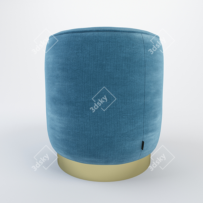 Padded Footrest Ottoman 3D model image 1