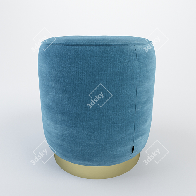 Padded Footrest Ottoman 3D model image 2