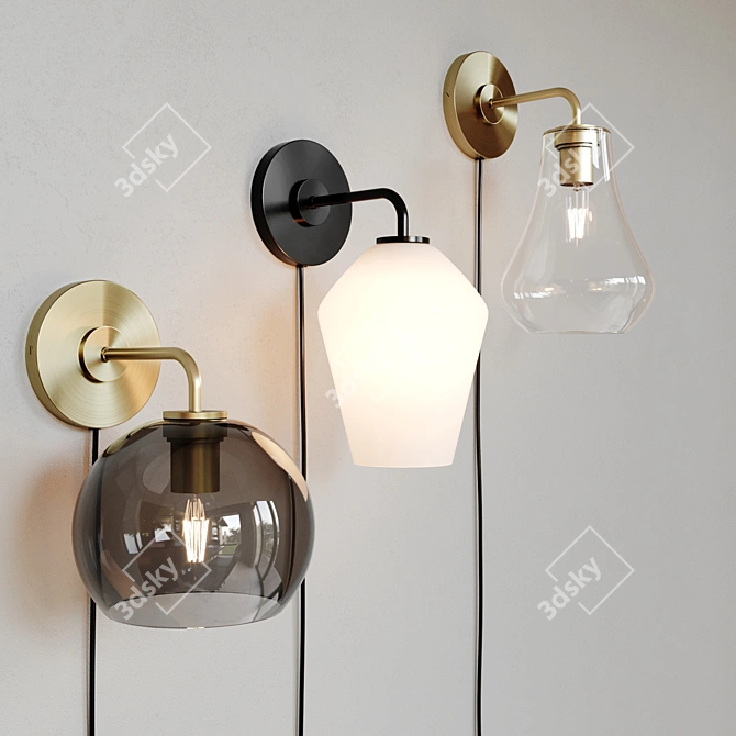 Arren Wall Sconce: Modern Elegance 3D model image 1