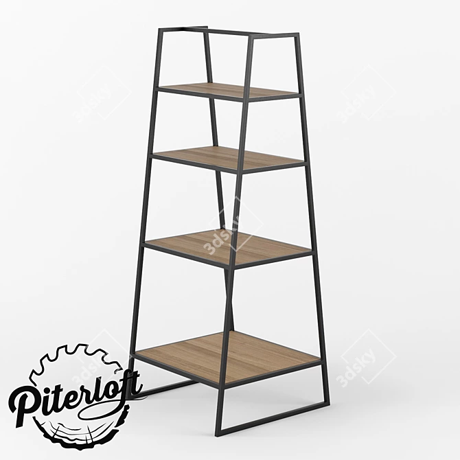 Harris Loft Rack - Stylish and Spacious Storage 3D model image 1