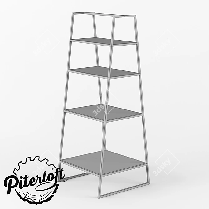 Harris Loft Rack - Stylish and Spacious Storage 3D model image 2