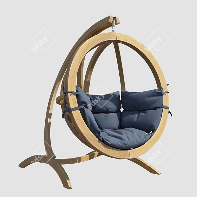 Terracotta Globo Swing Chair 3D model image 1