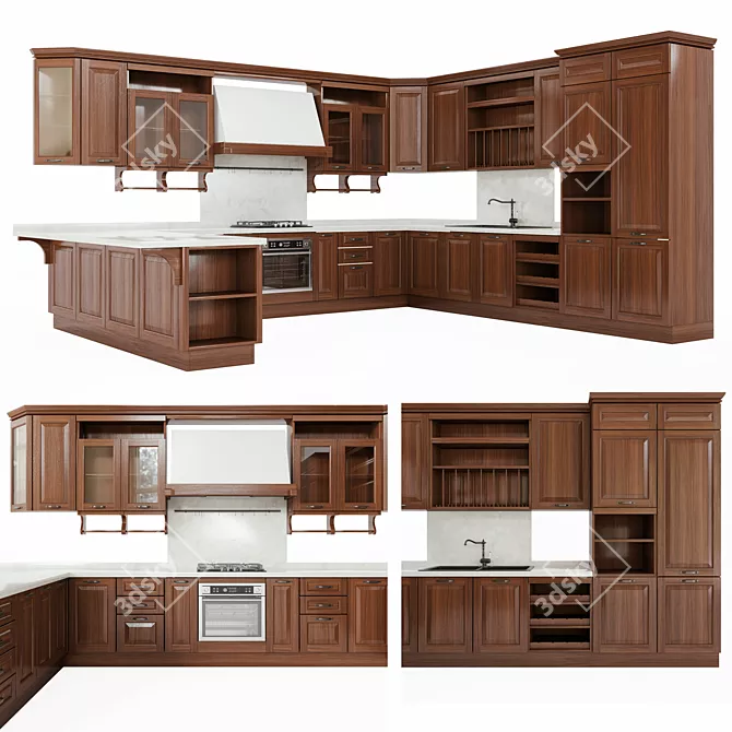 Italian Home Kitchen: Ciacola #1 3D model image 1