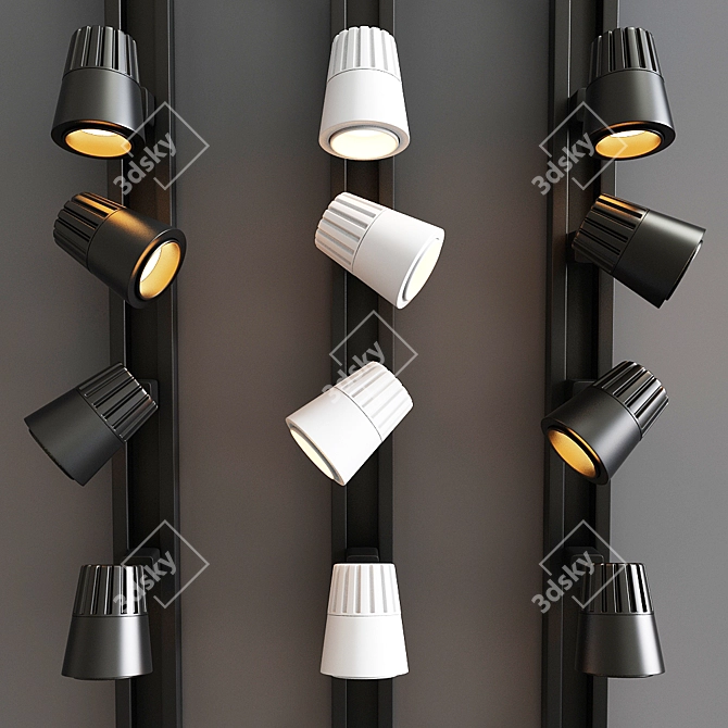 Versatile Beamshift Track Light 3D model image 1