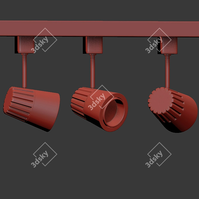 Versatile Beamshift Track Light 3D model image 2