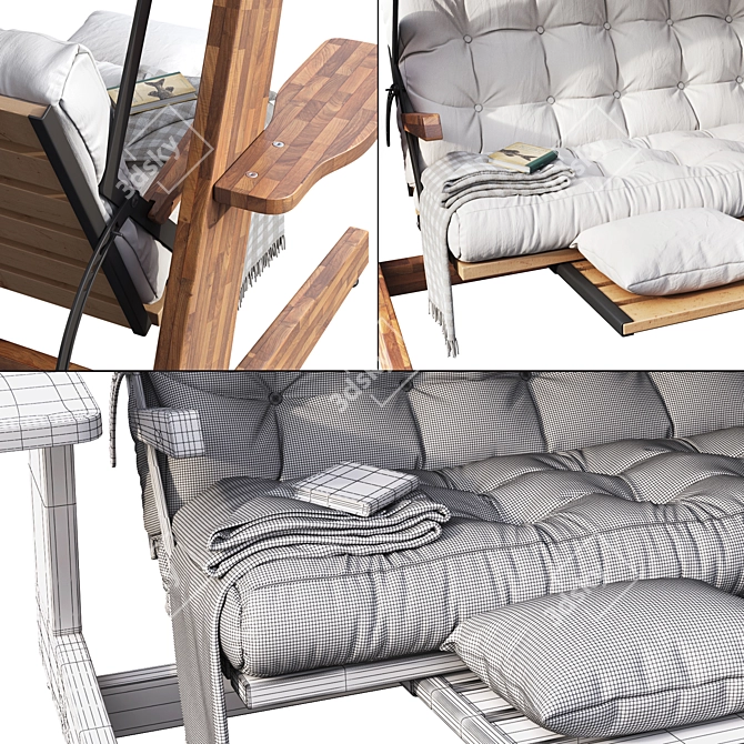 Luna 2600: Ultimate Luxury Swing 3D model image 3