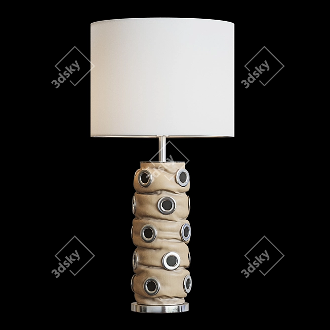 Elegant Leather Icon Table Lamp 3D model image 1