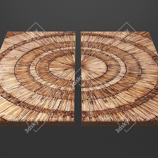 Lanciano Wood Wall Art: Set of 2 3D model image 3