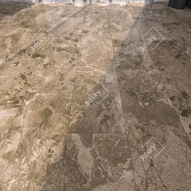 HD Marble Floor Textures 3D model image 1