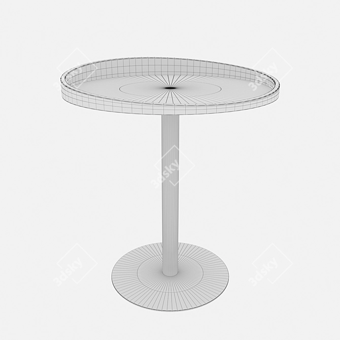 Metal Coffee Table Karlin 3D model image 2