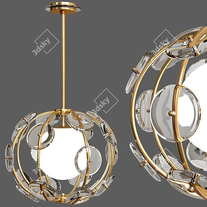 Elegant Westport Pendant Light 3D model image 1