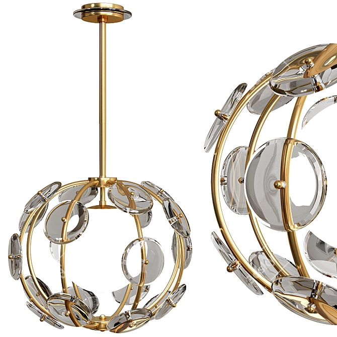 Elegant Westport Pendant Light 3D model image 2