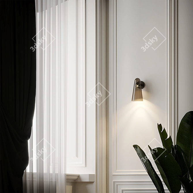 Domi Wall Sconce: Exquisite Illumination with Articolo 3D model image 4