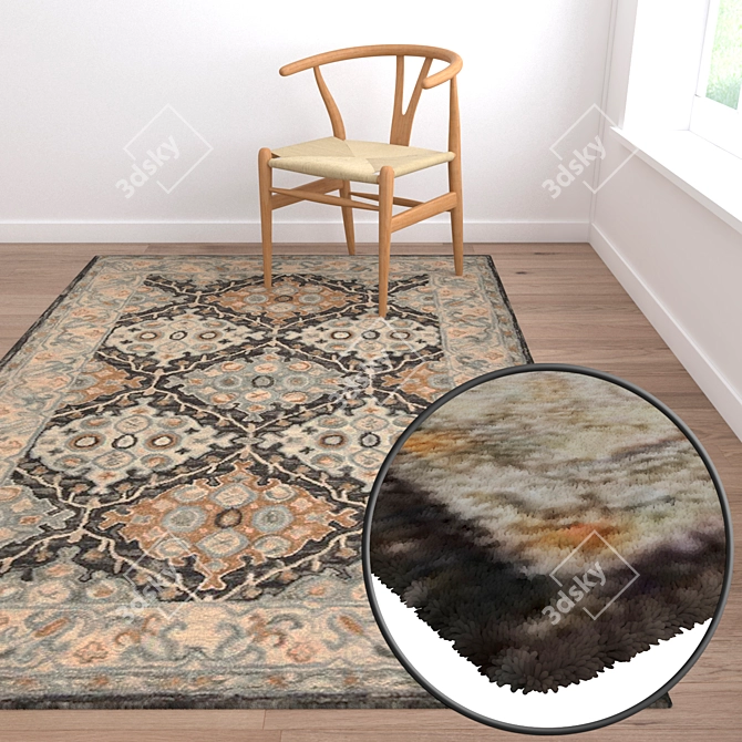 High-Quality Carpet Set 39 3D model image 2